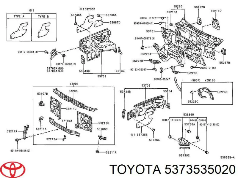 5373535020 Toyota 