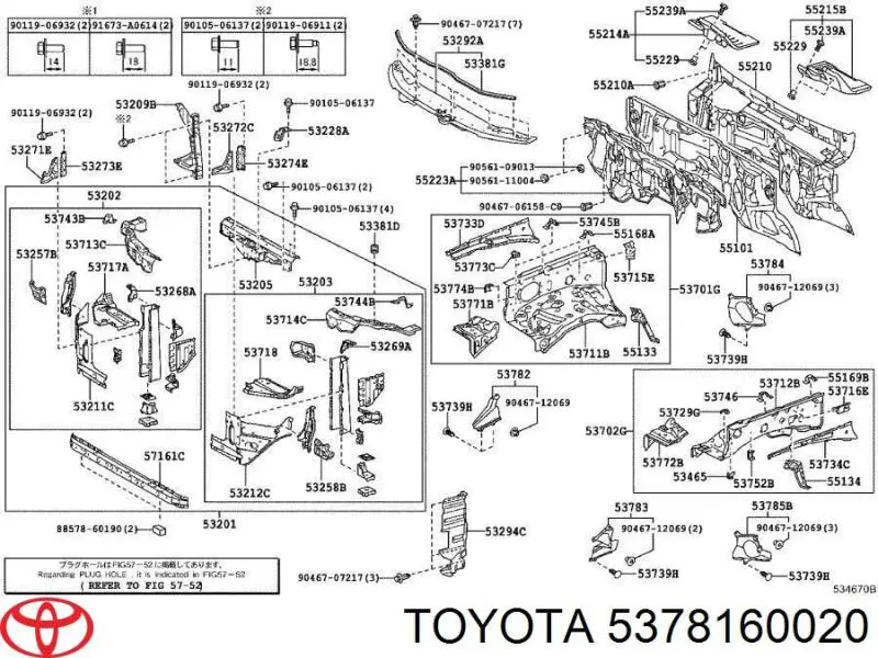 5378160020 Toyota 