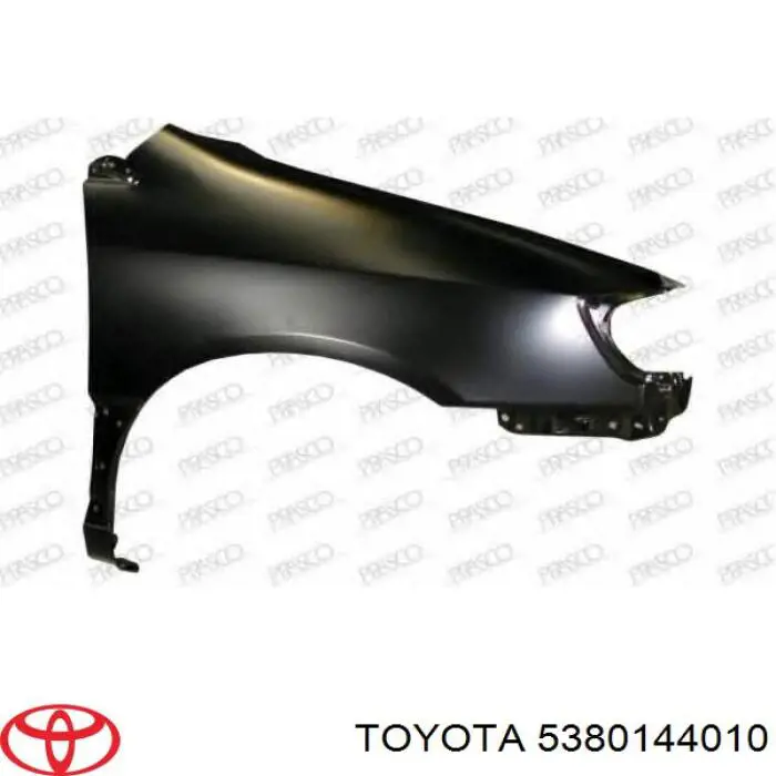5380144020 Toyota крило переднє праве