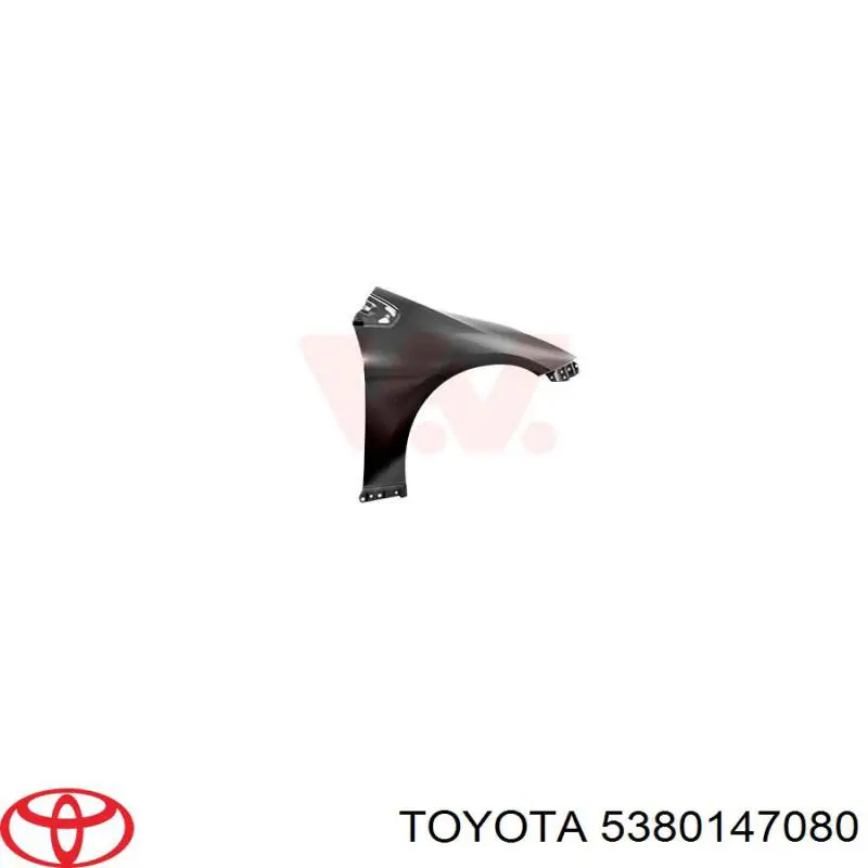 5380147080 Toyota крило переднє праве
