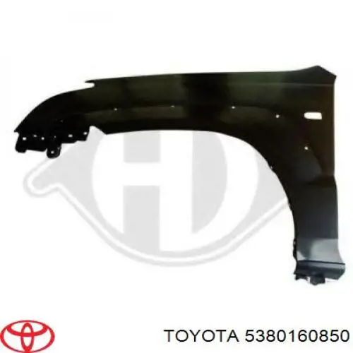 Крило переднє праве Toyota 5380160850 ціна, від 153.97 USD
