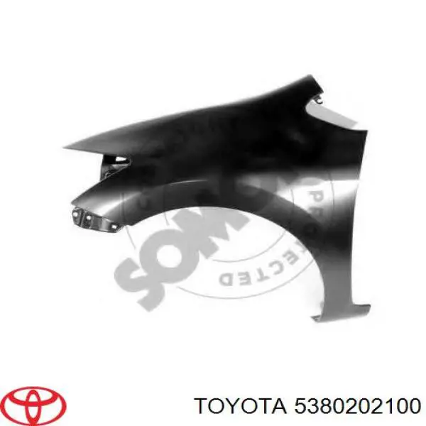 Ліве переднє крило Toyota Auris JPP хетчбек (E15) (2006 - 2012) ціна, від 46.99 USD
