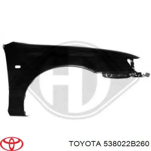 Купити 538022B260 Toyota Крило переднє ліве