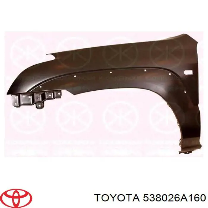 Крило переднє ліве 538026A160 Toyota