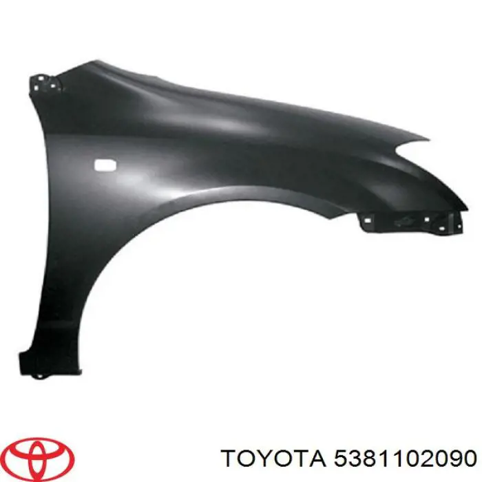 Крило переднє праве Toyota 5381102090 ціна, від 41.46 USD