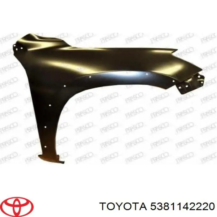 Крило переднє праве 5381142220 Toyota