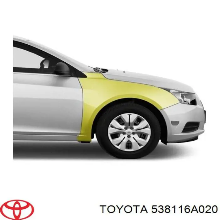 Крило переднє праве Toyota 538116A020 ціна, від 270.39 USD