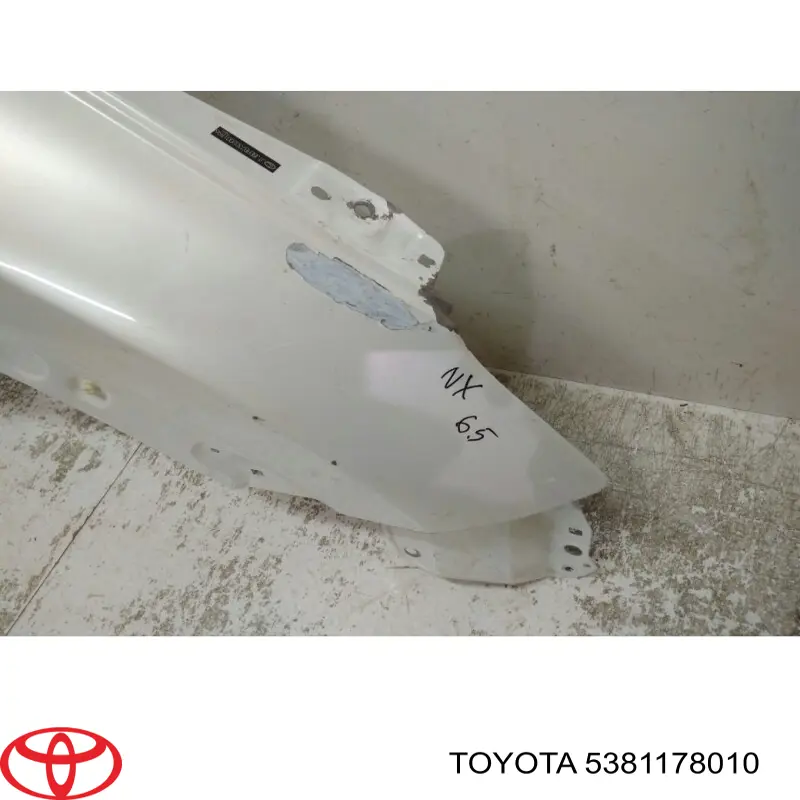 Крило переднє праве Toyota 5381178010 ціна, від 84.51 USD