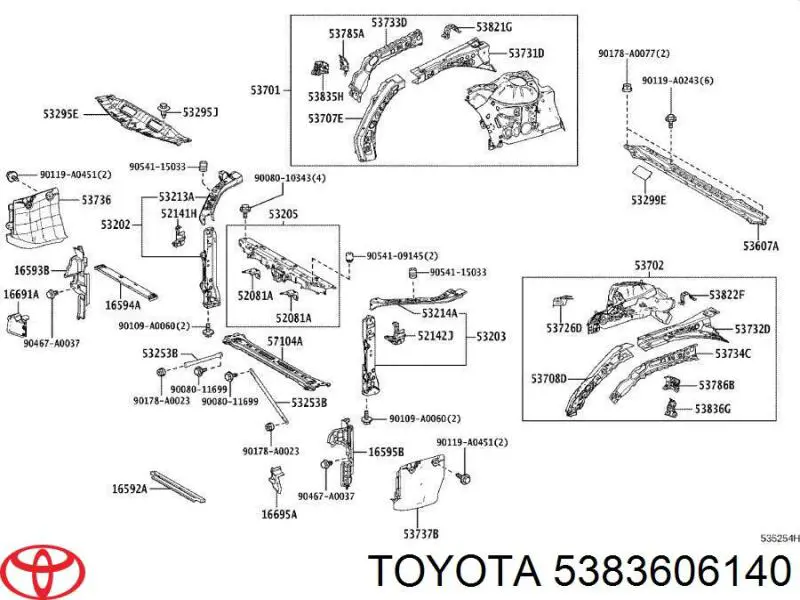 Купити 5383606140 Toyota 