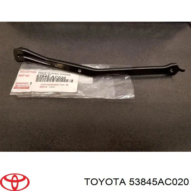 Кріплення бампера Toyota 53845AC020 ціна, від 6.33 USD