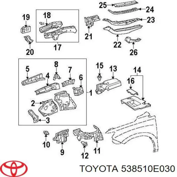  538510E030 Toyota