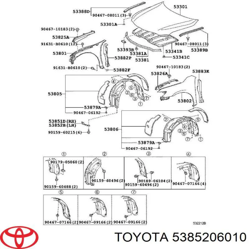 5385206010 Toyota 