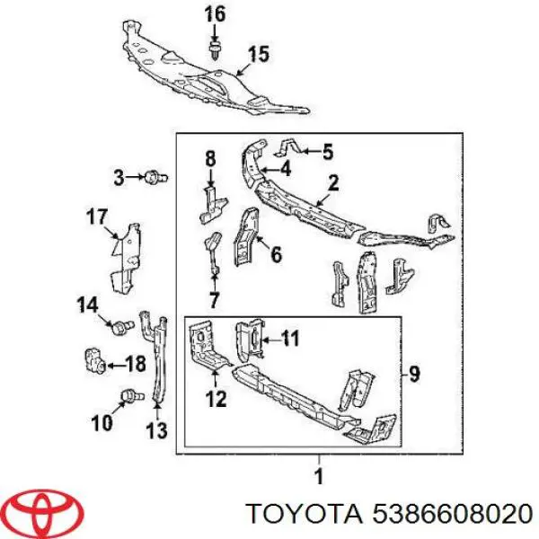 Купити 5386608020 Toyota 