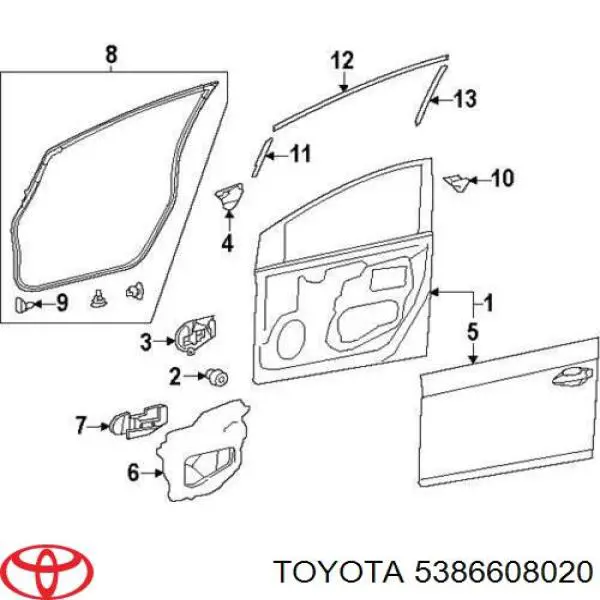Купити 5386608020 Toyota 