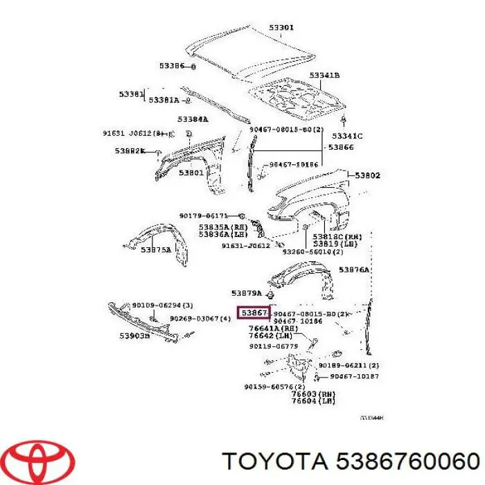 5386760060 Toyota 