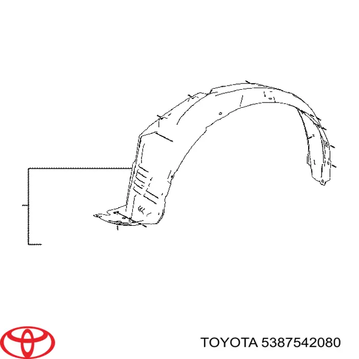 Підкрилок переднього крила, правий на Toyota RAV4 IV A4