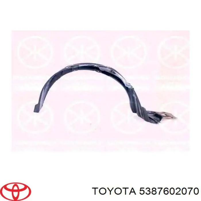 Підкрилок переднього крила, лівий Toyota 5387602070 ціна, від 8.55 USD