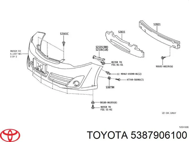 5387906100 Toyota 