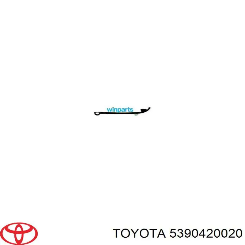5390420020 Toyota вія (накладка лівої фари)