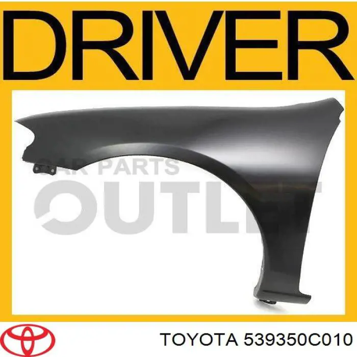 Пістон (кліп) кріплення накладок порогів Toyota 539350C010 ціна, від 2.99 USD