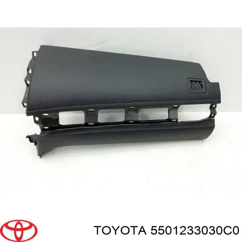 5501233030C0 Toyota накладка панелі "торпедо" пасажирської подушки безпеки