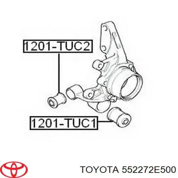 Сайлентблок заднього кулака Toyota 552272E500 ціна, від 4.05 USD