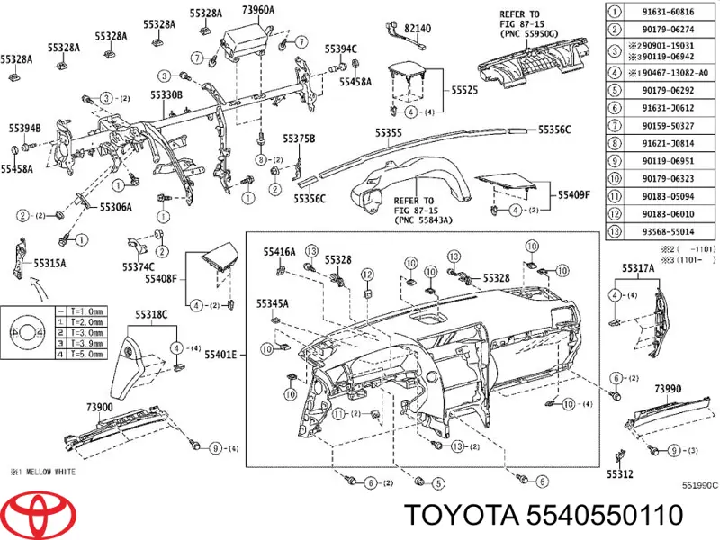5540550110 Toyota 