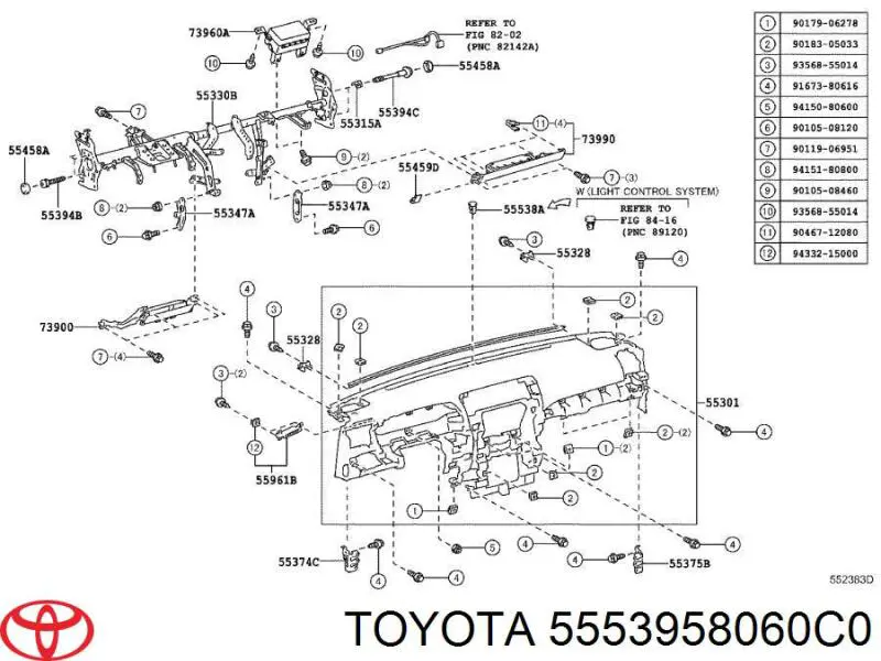 5553958060C0 Toyota 