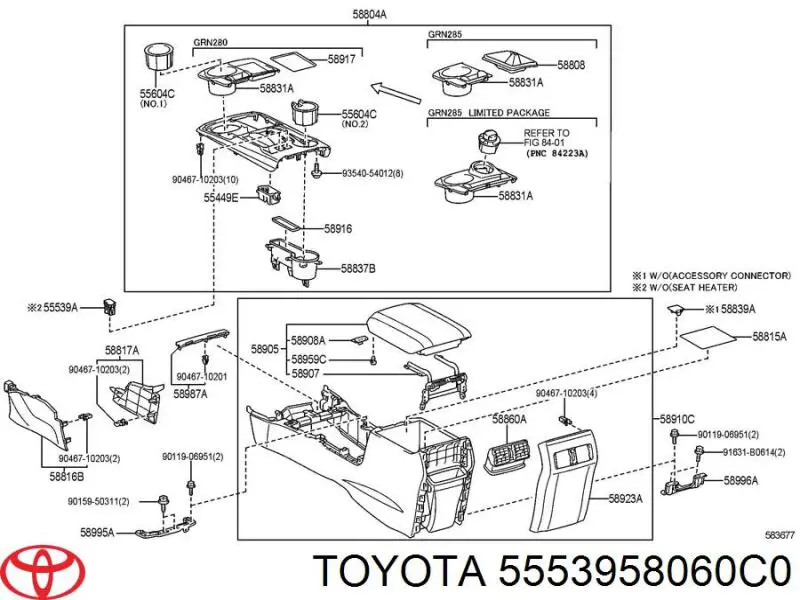 Купити 5553958060C0 Toyota 