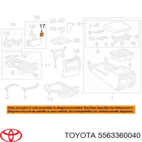 Кронштейн підсклянника Toyota Land Cruiser (J200) (Тойота Ленд крузер)