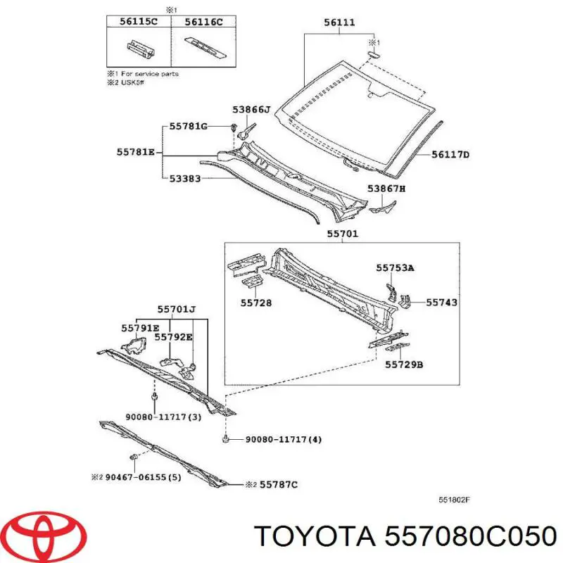 557080C050 Toyota 