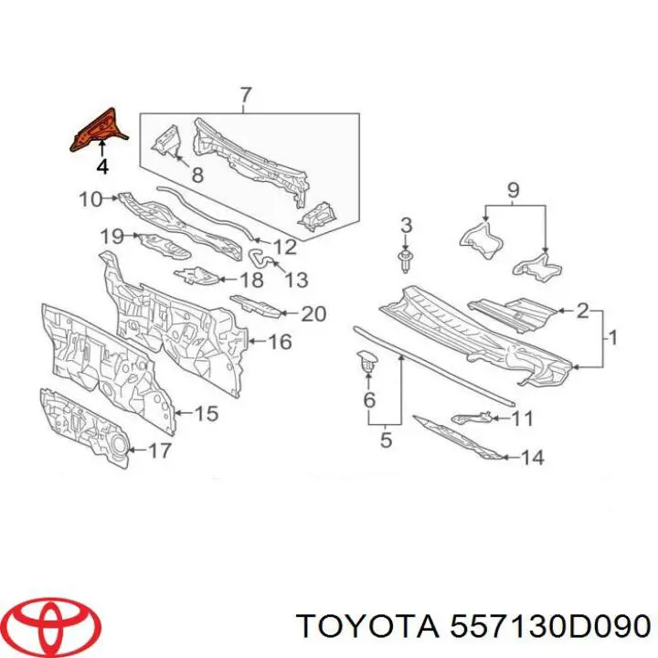 557130D090 Toyota 