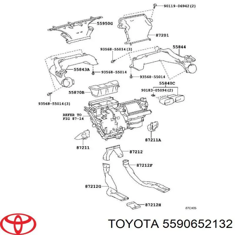  Toyota 5590652132 ціна, від 19.75 USD
