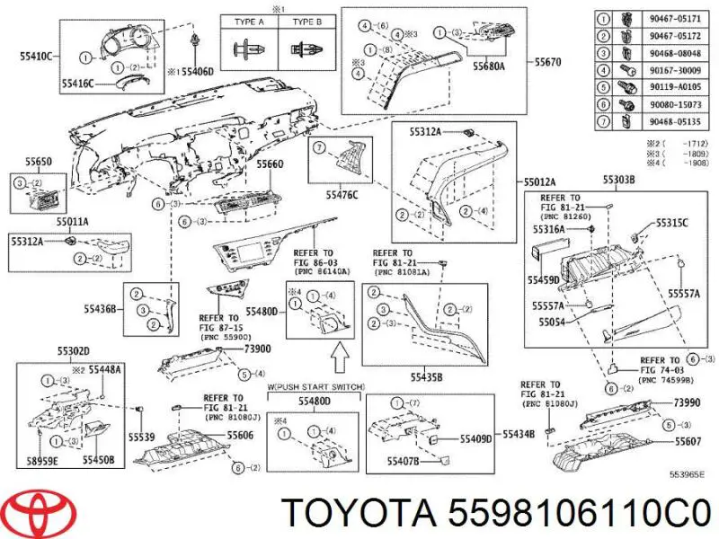  5598106110C0 Toyota