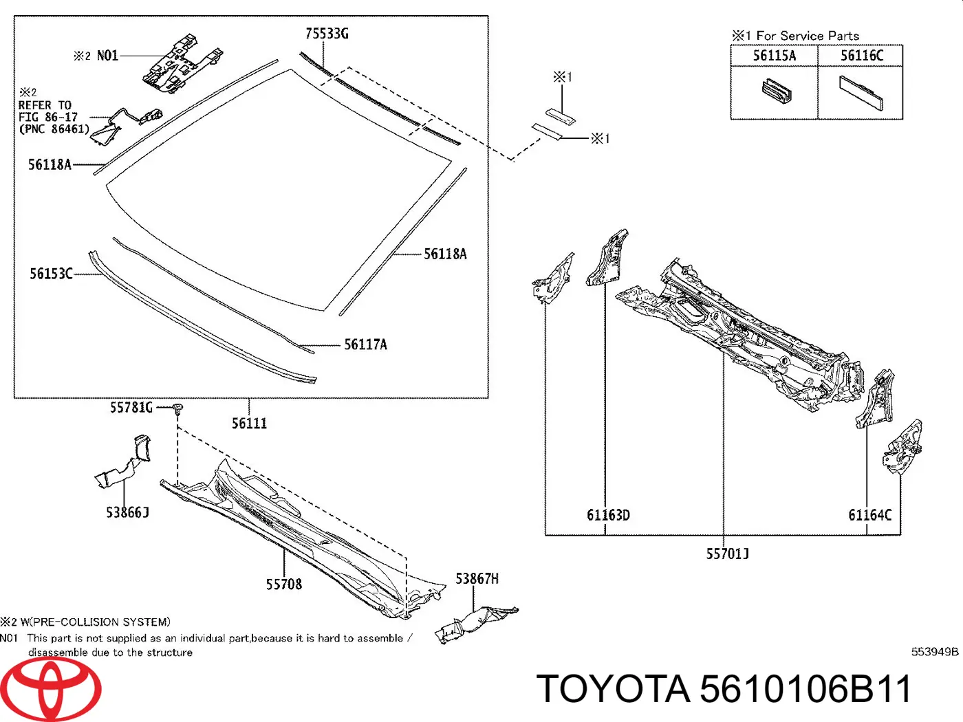 Автоскло XYG GS7053D16 ціна, від 124.04 USD