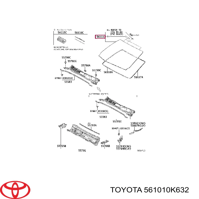  561010K632 Toyota