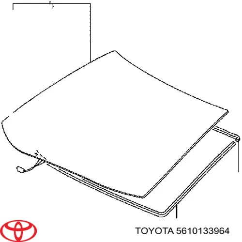 5610133964 Toyota Автомобільне скло