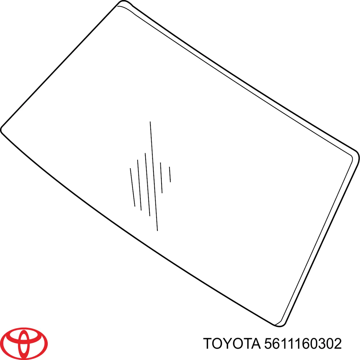 Автоскло Toyota 5611160300 ціна, від 88.29 USD