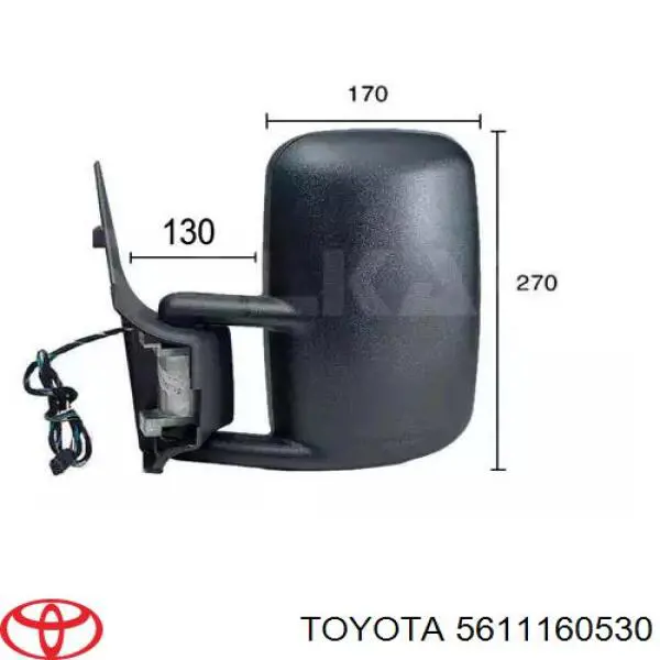 5611160530 Toyota скло лобове