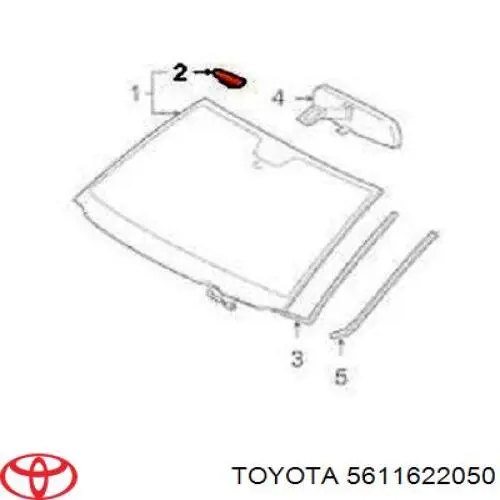 Пістон (кліп) кріплення молдинга лобового скла Toyota Camry (V30) (Тойота Камрі)