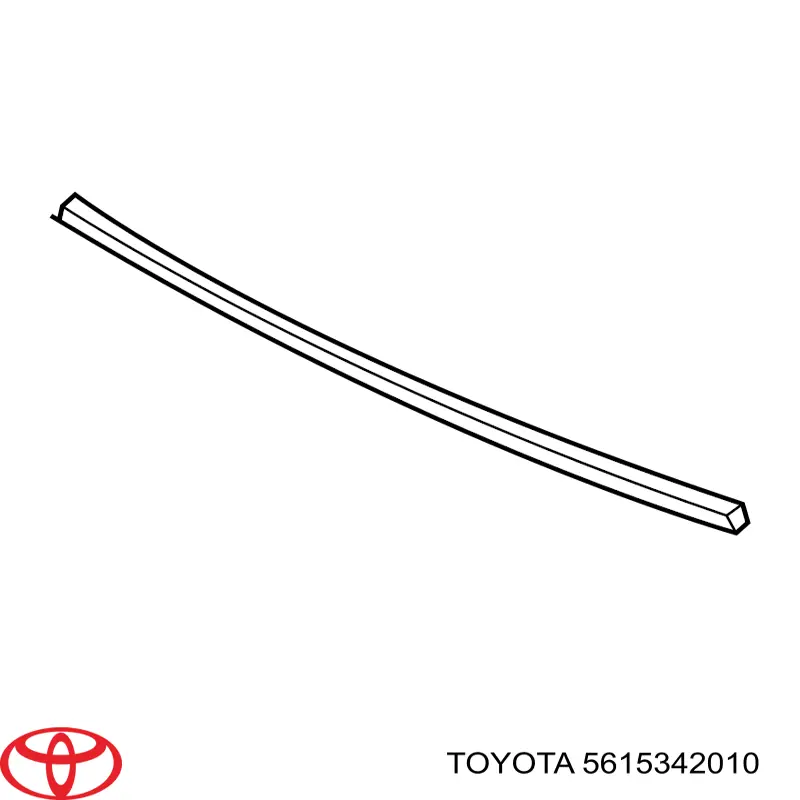 Молдинг лобового скла, верхній Toyota 5615342010 ціна, від 14.49 USD