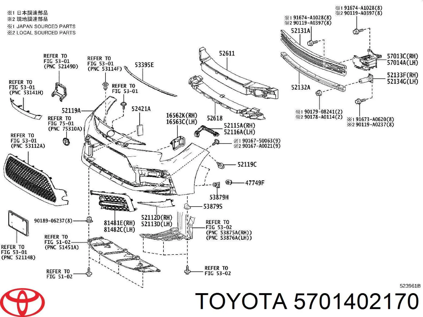 5701402170 Toyota 