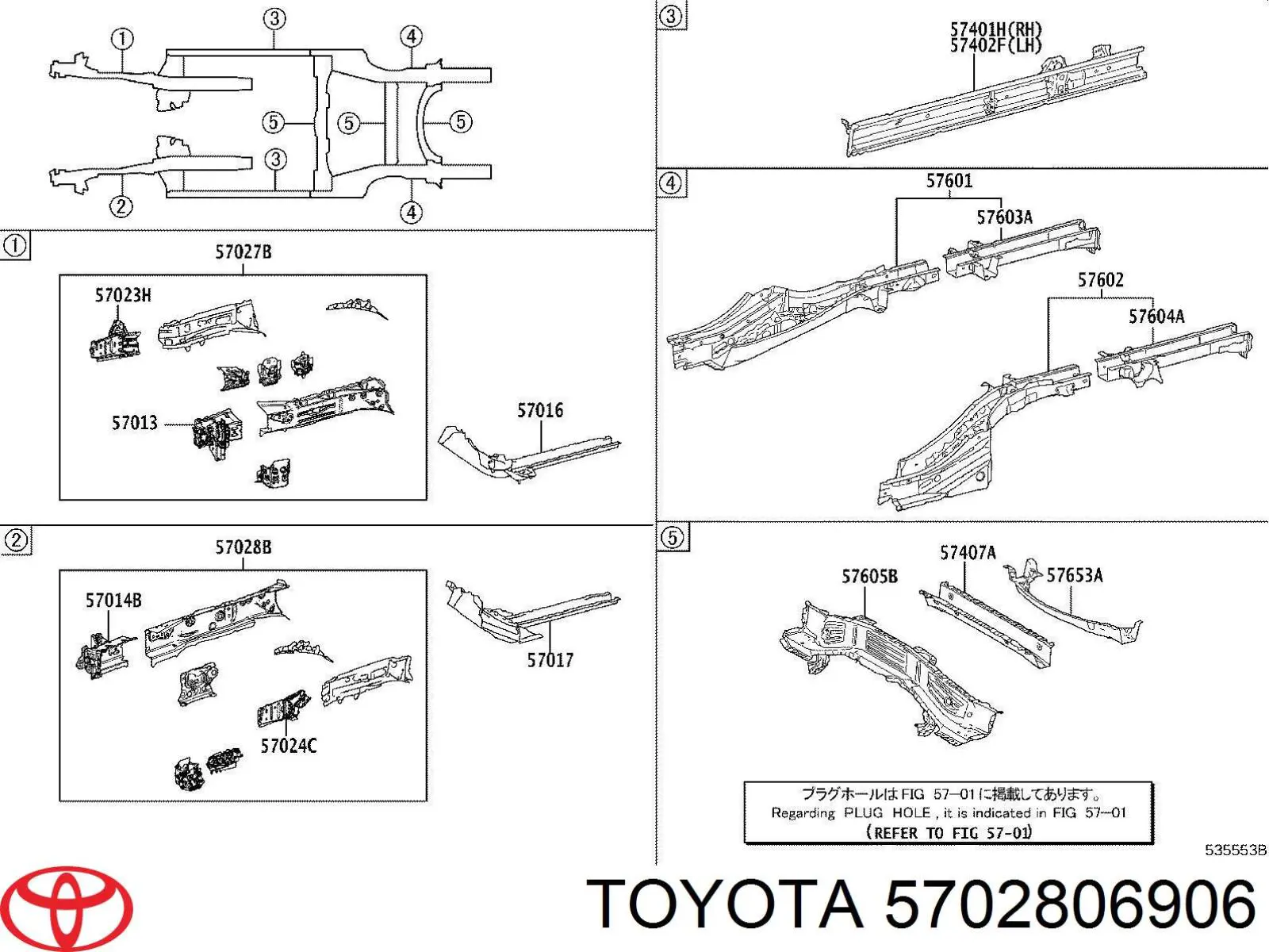  5702806906 Toyota