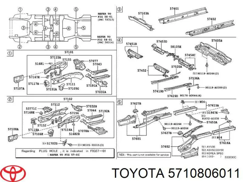  Toyota 5710806011 ціна, від 97.41 USD