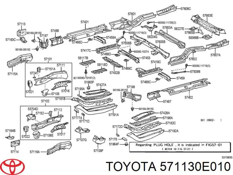  571130E010 Toyota