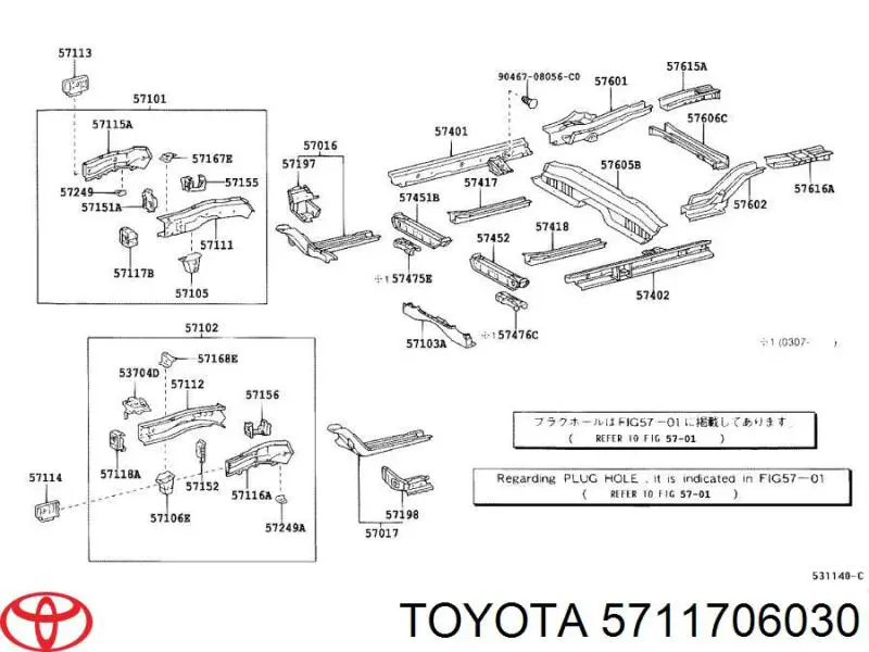  5711706030 Toyota