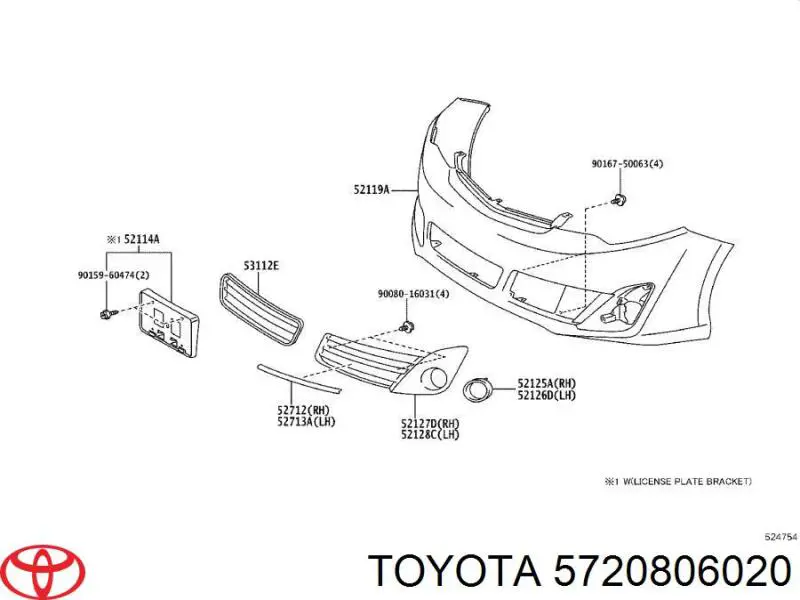 5720806020 Toyota 