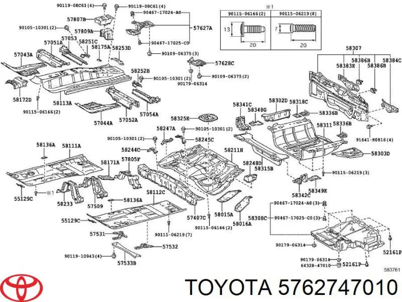  Toyota 5762747010 ціна, від 6.33 USD