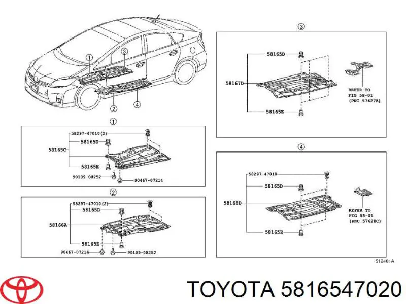 5816547020 Toyota 