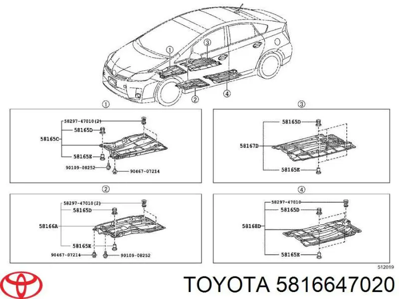 5816647020 Toyota 